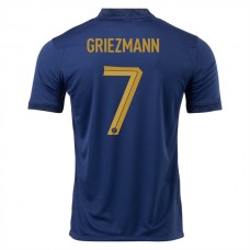Frankrike Griezmann 7 Matchtröja Hemma VM 2022
