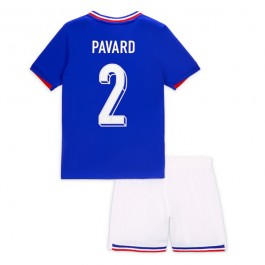 Frankrike Pavard 2 Matchtröja Barn Hemma Euro 2024