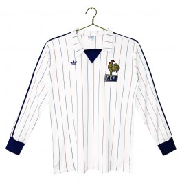 Frankrike Retro Bortatröja 1980-1982 Långärmad