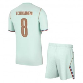Frankrike Tchouameni 8 Bortaställ VM 2026 Barn