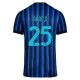 Inter Milan Akanji 25 Matchtröja Hemma 2025-2026 Fotbollsställ