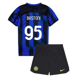Inter Milan Bastoni 95 Matchtröja Barn Hemma 2023-2024