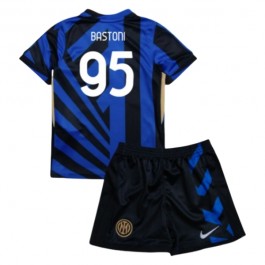 Inter Milan Bastoni 95 Matchtröja Barn Hemma 2024-2025