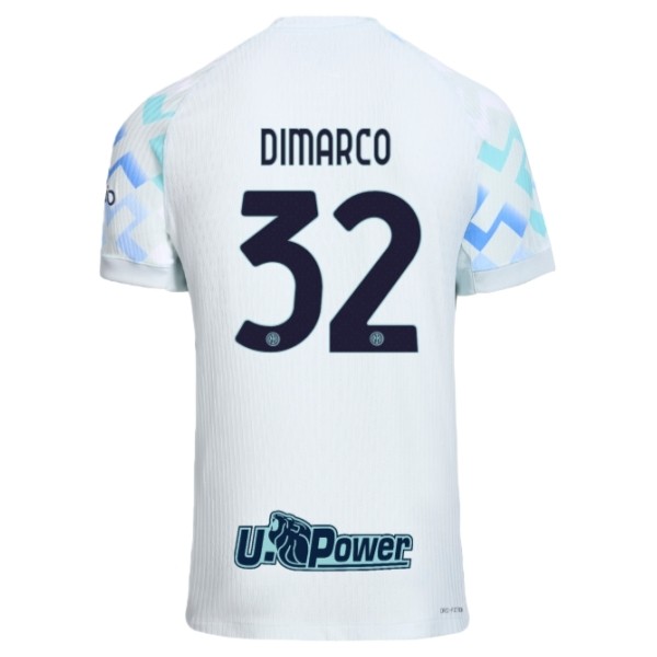 Inter Milan Dimarco 32 Matchtröja Borta 2025-2026 Fotbollsställ Inter Milan Dimarco 32 Matchtröja Borta 2025-2026 Fotbollsställ