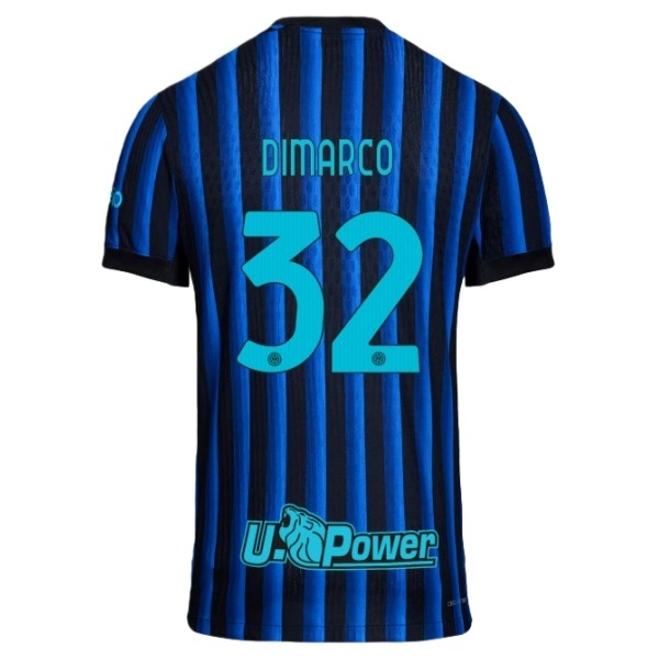 Inter Milan Dimarco 32 Matchtröja Hemma 2025-2026 Fotbollsställ Inter Milan Dimarco 32 Matchtröja Hemma 2025-2026 Fotbollsställ