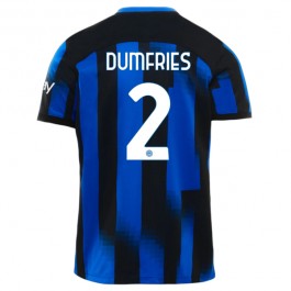 Inter Milan Dumfries 2 Matchtröja Hemma 2023-2024