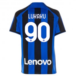 Inter Milan Lukaku 90 Matchtröja Hemma 2022-2023