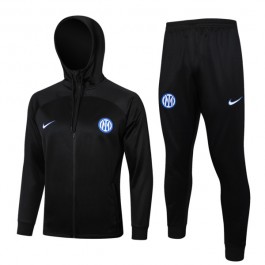 Inter Milan Träningsjacka Ställ 2024-25 - Hoodie Svart