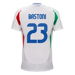 Italien Bastoni 23 Matchtröja Borta Euro 2024