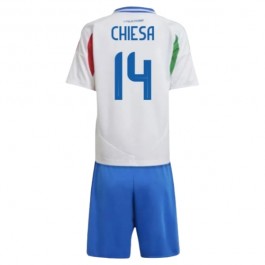 Italien Chiesa 14 Matchtröja Barn Borta Euro 2024
