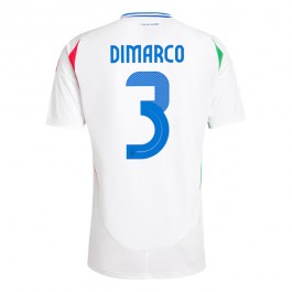 Italien Dimarco 3 Matchtröja Borta Euro 2024