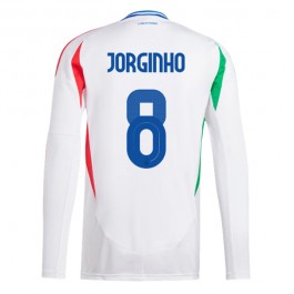 Italien Jorginho 8 Matchtröja Borta Euro 2024 Långärmad