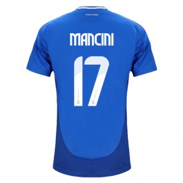 Italien Mancini 17 Matchtröja Hemma Euro 2024