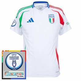 Italien Matchtröja Borta Euro 2024 Patch