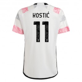 Juventus Kostic 11 Matchtröja Borta 2023-2024