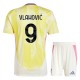 Juventus Vlahović 9 Matchtröja Barn Borta 2024-2025