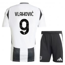 Juventus Vlahović 9 Matchtröja Barn Hemma 2024-2025