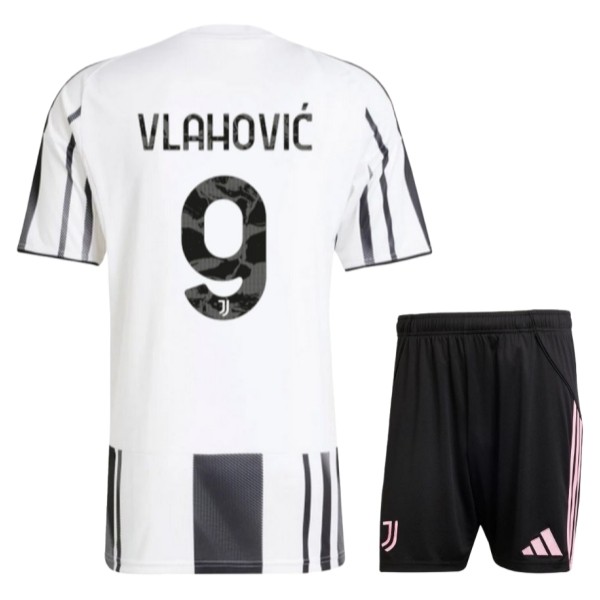 Juventus Vlahović 9 Matchtröja Hemma Barn 2025-2026 Fotbollsställ Juventus Vlahović 9 Matchtröja Hemma Barn 2025-2026 Fotbollsställ