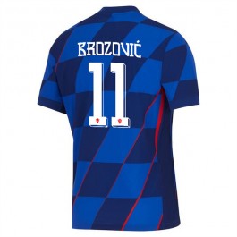 Kroatien Brozović 11 Matchtröja Borta Euro 2024