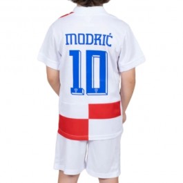 Kroatien Modrić 10 Matchtröja Barn Hemma Euro 2024