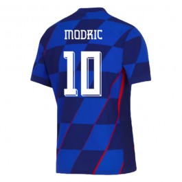 Kroatien Modrić 10 Matchtröja Borta Euro 2024