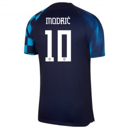 Kroatien Modrić 10 Matchtröja Borta VM 2022