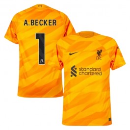 Liverpool A.Becker 1 Målvakt Matchtröja Borta 2023-2024