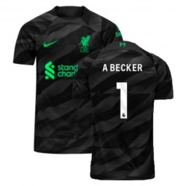 Liverpool A.Becker 1 Målvakt Matchtröja Hemma 2023-2024