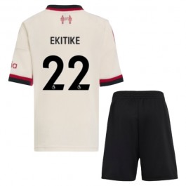 Liverpool Ekitike 22 Matchtröja Barn Borta 2025-2026