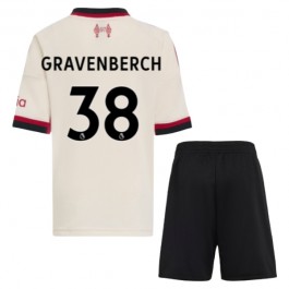 Liverpool Gravenberch 38 Matchtröja Barn Borta 2025-2026