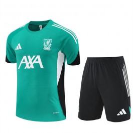 Liverpool Träningsset med T-shirt Barn 2025-26 - Shorts Grön