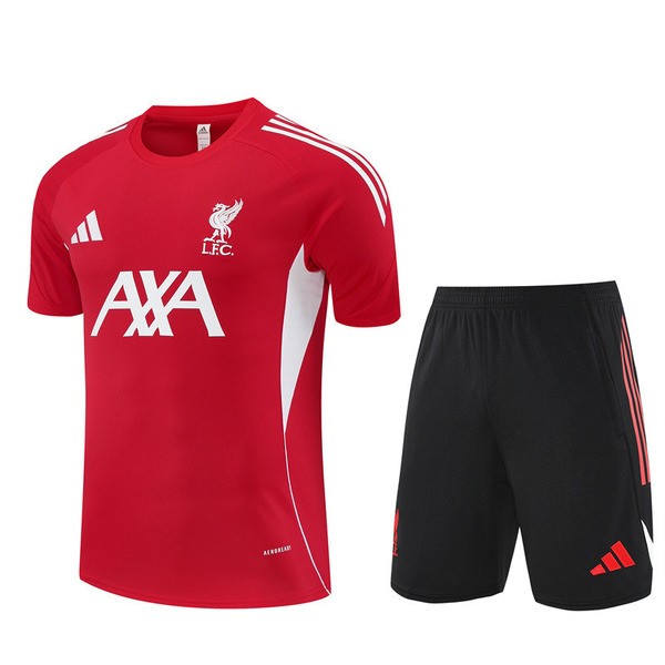 Liverpool Träningsset med T-shirt Barn 2025-26 - Shorts Röd Liverpool Träningsset med T-shirt Barn 2025-26 - Shorts Röd