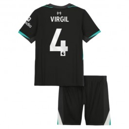 Liverpool Virgil 4 Matchtröja Barn Borta 2024-2025