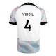 Liverpool Virgil 4 Matchtröja Borta 2022-2023