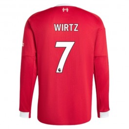 Liverpool Wirtz 7 Matchtröja Hemma 2025-2026 Långärmad