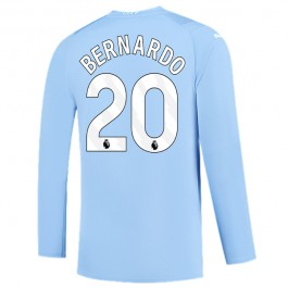 Manchester City Bernardo 20 Matchtröja Hemma 2023-2024 Långärmad