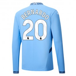 Manchester City Bernardo 20 Matchtröja Hemma 2024-2025 Långärmad