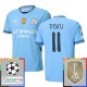 Manchester City Doku 11 Matchtröja Hemma Champions League Patches 2024-2025
