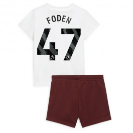 Manchester City Foden 47 Matchtröja Barn Borta 2023-2024