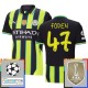 Manchester City Foden 47 Matchtröja Borta Champions League Patches 2024-2025 Manchester City Foden 47 Matchtröja Borta Champions League Patches 2024-2025