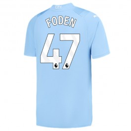 Manchester City Foden 47 Matchtröja Hemma 2023-2024
