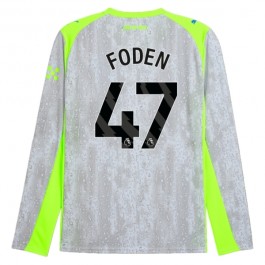 Manchester City Foden 47 Matchtröja Tredje 2025-2026 Långärmad Fotbollsställ