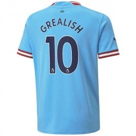 Manchester City Grealish 10 Matchtröja Hemma 2022-2023
