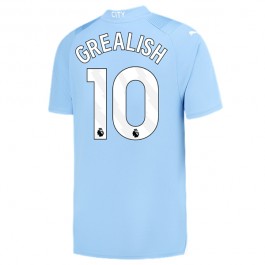 Manchester City Grealish 10 Matchtröja Hemma 2023-2024