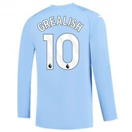Manchester City Grealish 10 Matchtröja Hemma 2023-2024 Långärmad