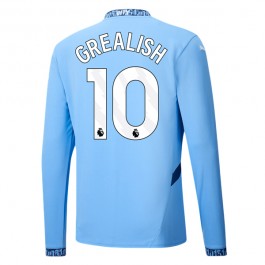 Manchester City Grealish 10 Matchtröja Hemma 2024-2025 Långärmad