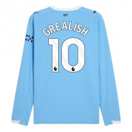 Manchester City Grealish 10 Matchtröja Hemma 2025-2026 Långärmad