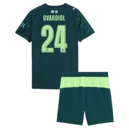 Manchester City Gvardiol 24 Matchtröja Hemma Barn Fourth 2025-2026 Fotbollsställ