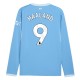 Manchester City Haaland 9 Hemmatröja 2026-2027 Långärmad Manchester City Haaland 9 Hemmatröja 2026-2027 Långärmad