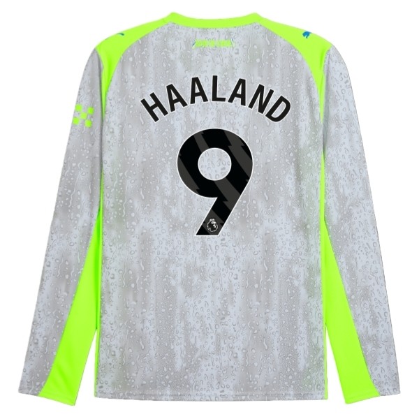 Manchester City Haaland 9 Matchtröja Tredje 2025-2026 Långärmad Fotbollsställ Manchester City Haaland 9 Matchtröja Tredje 2025-2026 Långärmad Fotbollsställ